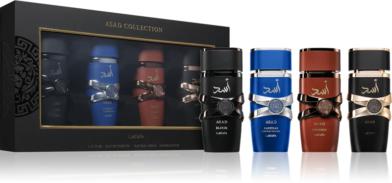 Asad 4-Piece Gift Set 25ml – Men's Oriental Fragrance Collection